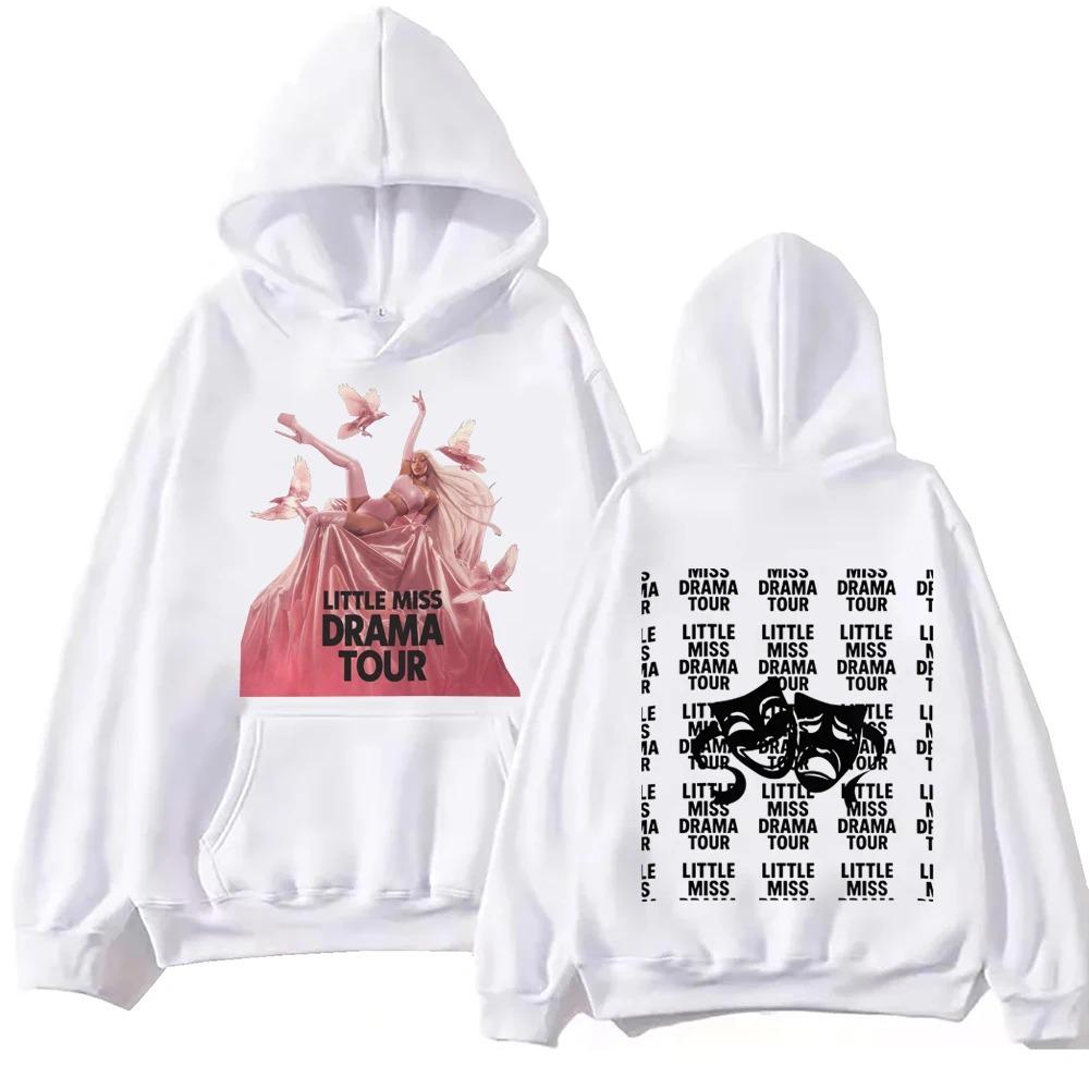 2026 Am I the Drama Cardi B Little Miss Drama Tour Hoodie Man Woman Harajuku Hip Hop Pullover Tops Sweatshirt Gift