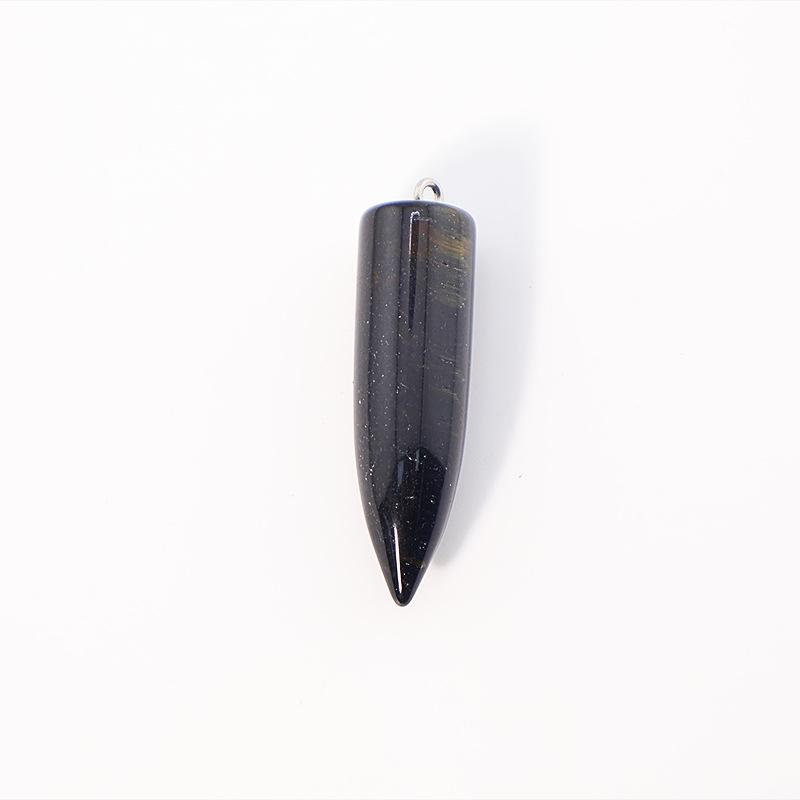 Crystal Agate Bullet Necklace Pendant & Keychain Accessory