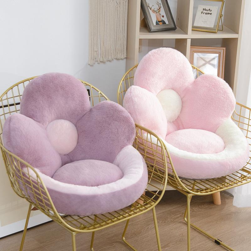 Flower Pillow Cushion Creative Plush Cushion Multicolor Soft Home Cushion Against the Waist Girls Nap Pillow Bedroom Seat Pillow