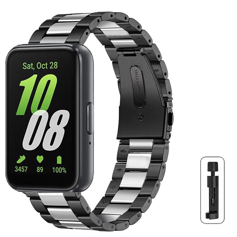 

Ремешок из нержавеющей стали для Samsung Galaxy Fit 3. Металлический ремешок для Galaxy Fit 3 SM-R390 Correa. For Galaxy Fit 3