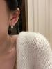 2026 New Light Luxury Exquisite High-end Design Water Drop Drill Ear Hole Earrings Temperament Earrings Cochlear Nails for Women