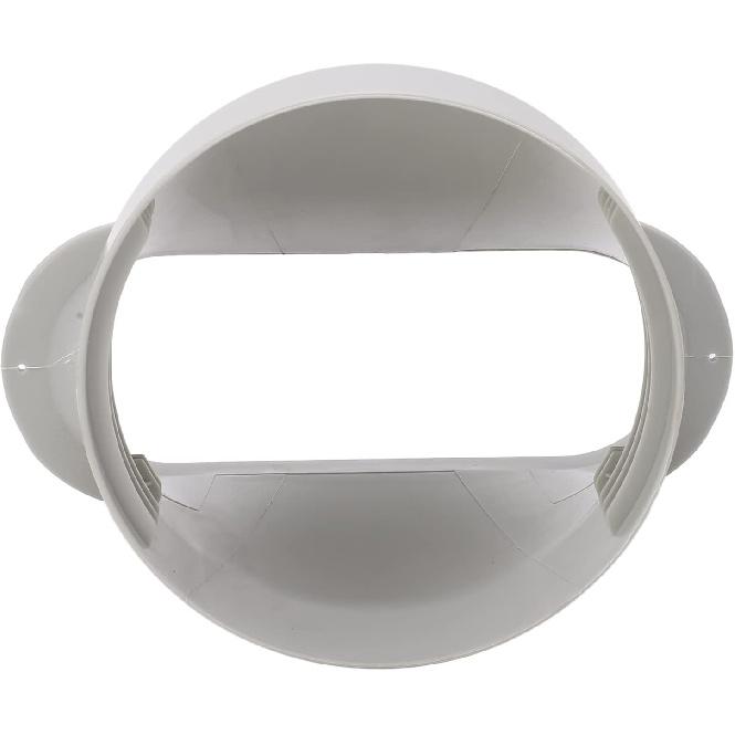 Hilitand Air Conditioner Exhaust Hose Adapter, Dia 5.9in, Oval Vent, Efficient Energy Saving, Serrated Strips, Scratch ABS