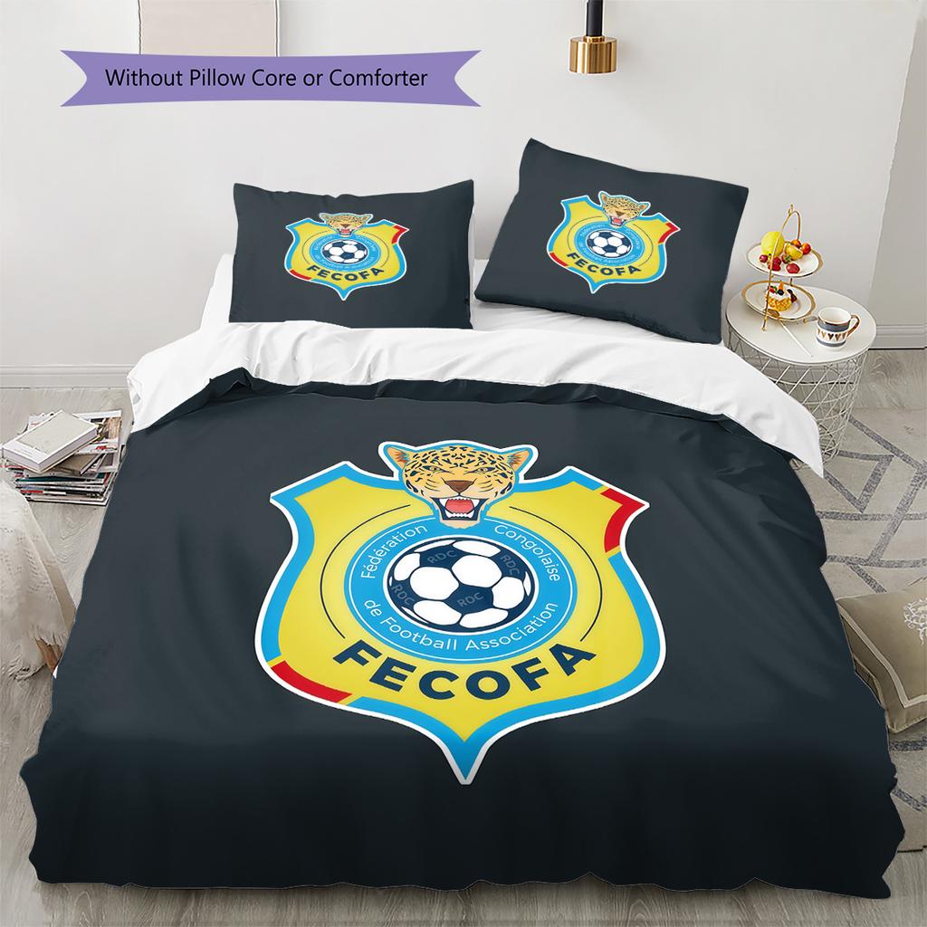 Les Léopards Pattern Bedding Quilt Set Home Decoration Gift (1 * duvet cover + 2 * pillowcase without core)