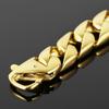15MM Vacuum Plating Gold Color Men's Cuban Link Chain Bracelet Punk 316L Stainless Steel Boxing Gloves Style Bracelet for Men