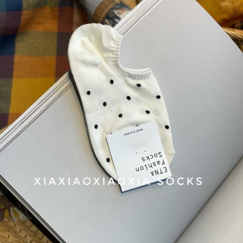 4 Pairs Of Spring And Summer Women's Socks Cartoon Silicone Non-slip Breathable Invisible Pure Cotton Ankle Boots Soft Socks