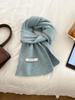 Damen Weicher Uni-Schal Warmer Dicker Plüschschal Lässiger Herbst Winter Mode Halstuch Für Täglich Draußen