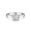 AGVANA Proposal Ring with a Size 14 1 Perfect for Everyday and Christmas Gift Wrapping Included Women's Lab-Grown Diamond, [0.5ct / Stone], Silver,