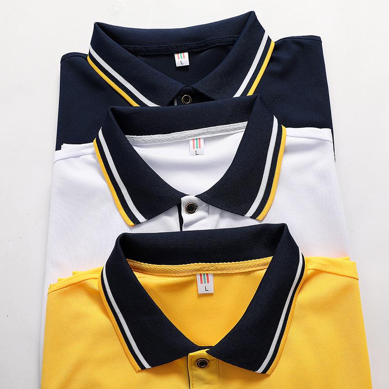Men's Korean Style Short Sleeve Summer Polo Shirt - Solid Color Fashion Tee