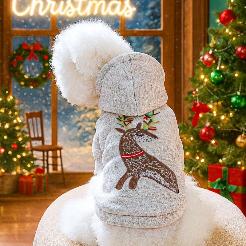 PETCIRCLE Christmas Pet Clothes Dog Cat Festive Apparel Holiday Outfit