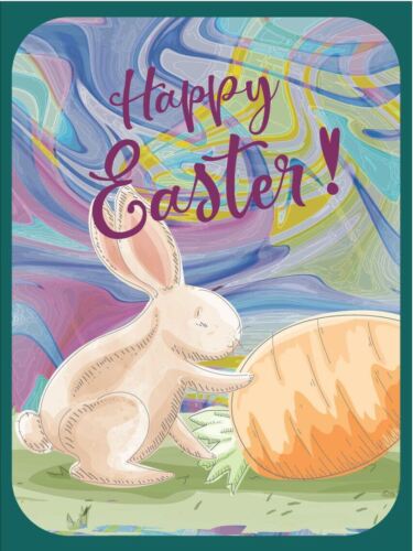 

Metal plaque vintage retro style Happy Easter Bunny Classic tin door signAluminum 20x30cm（7.8x11.8inch）
