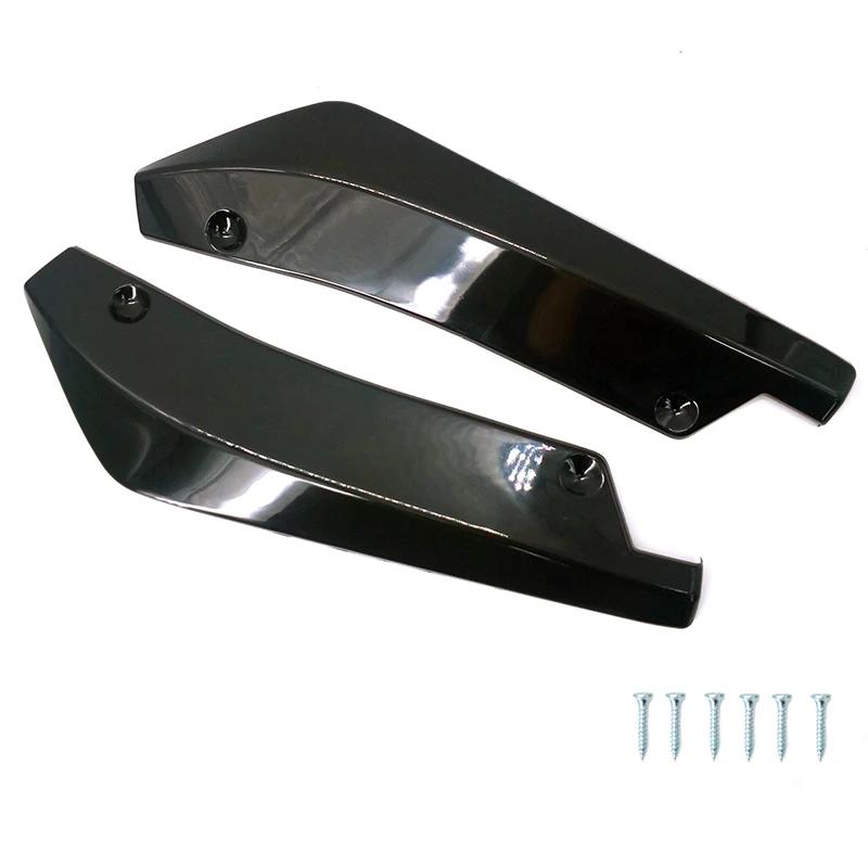Universal Retrofit Car Rear Bumper Carbon Fiber Lip Diffuser Splitter Spoiler Scratch Protector Rear Corner Rear Llip Spoiler