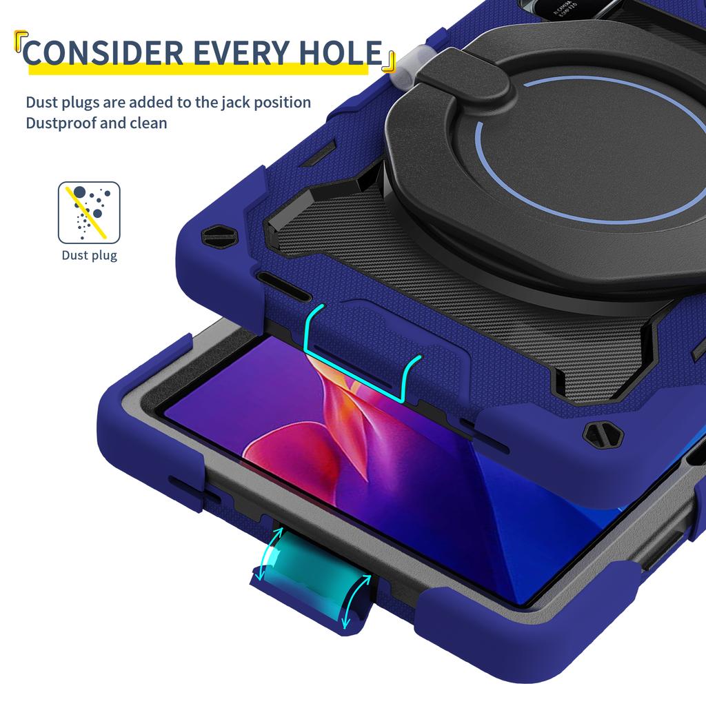 For Xiaomi Redmi Pad 2 Case with Kickstand PC + Silicone Shockproof Rugged Tablet Cover