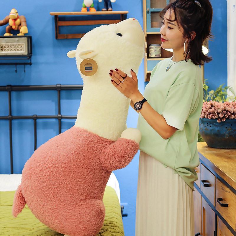 New Style Alpaca Doll Children's Sleeping Pillow on The Bed Cartoon Cute Plush Toy