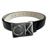 ck Belt Reversible Slim Logo Leather Business Casual LOGO PLAQUE REVERSIBE 11CK020027 MD [Calvin Klein] Men's BLACK/WHITE(112) [Used]