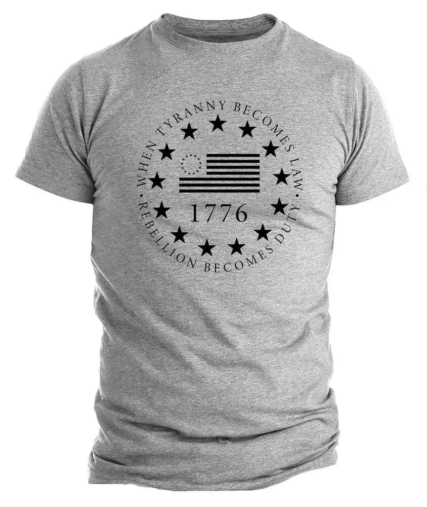 American Flag We The People 1776 Patriotic TShirt 100 Cotton ONeck Summer Short Sleeve Casual Mens Tshirt Size S3XL