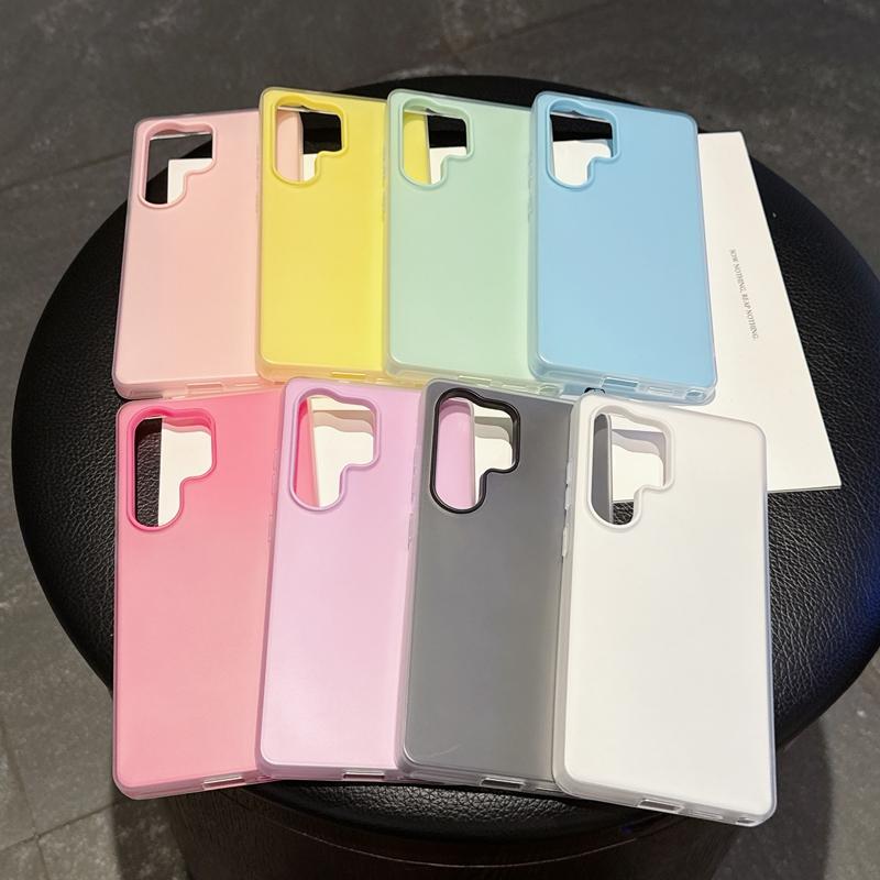 Color Candy Jelly Phone Case for Samsung Galaxy S23 S20 S21 S25 S24 FE S22 Plus S25 Ultra Protector 2 In 1 Hard Shockproof Cover