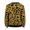 2020 Autumn/Winter Fashion Leopard Print Round Neck Stretchy Long Sleeve Warm Sweater for Women