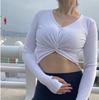 Autumn/Winter Women's Long-Sleeve Yoga Top - Slimming Pilates Fitness and Running Blouse