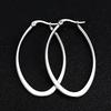 Oval Hoop Earrings for Women Large Big,Everyday Wear,Lightweight Water Drop Design,Gift Idea for Mother