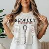 Respect Your mother!,Retro Y2K Graphic Tee,Cute Sassy SayingTrendy Minimalist Baby Tee,Trendy Minimalist Funny Attitude Quote