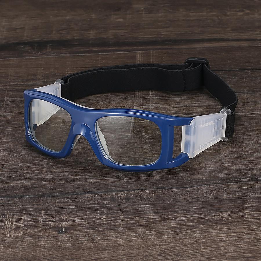 

Basketball glasses, outdoor basketball sports glasses, anti-collision sports goggles with myopia frames for football and basketball Royal Blue Model