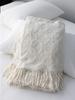 Nordic Knitted Bed Runner & Throw Blanket - Soft Fabric, Decorative Scarf for Bed or Sofa