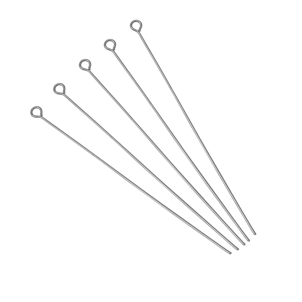 50/100Pcs Stainless Steel 9-Shape Needle Charm Accessories For DIY Necklace Bracelet Jewelry Making
