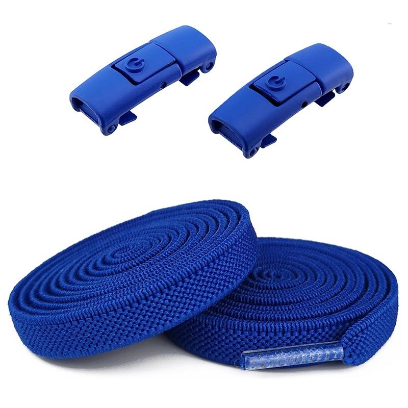 2 pezzi senza lacci elastici lacci per scarpe senza lacci lacci per scarpe con chiusura a pressione lacci per scarpe da ginnastica per bambini e adulti 8 mm lacci piatti allargati per scarpe