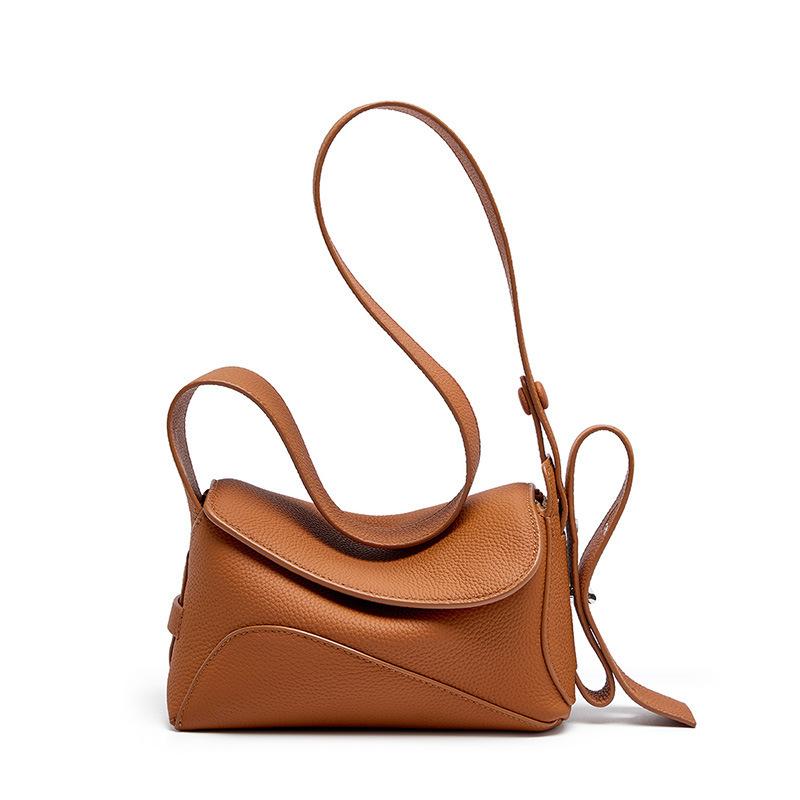 Leather Large-Capacity Underarm Bag Women'S Summer Versatile One-Shoulder Messenger Tote Bag