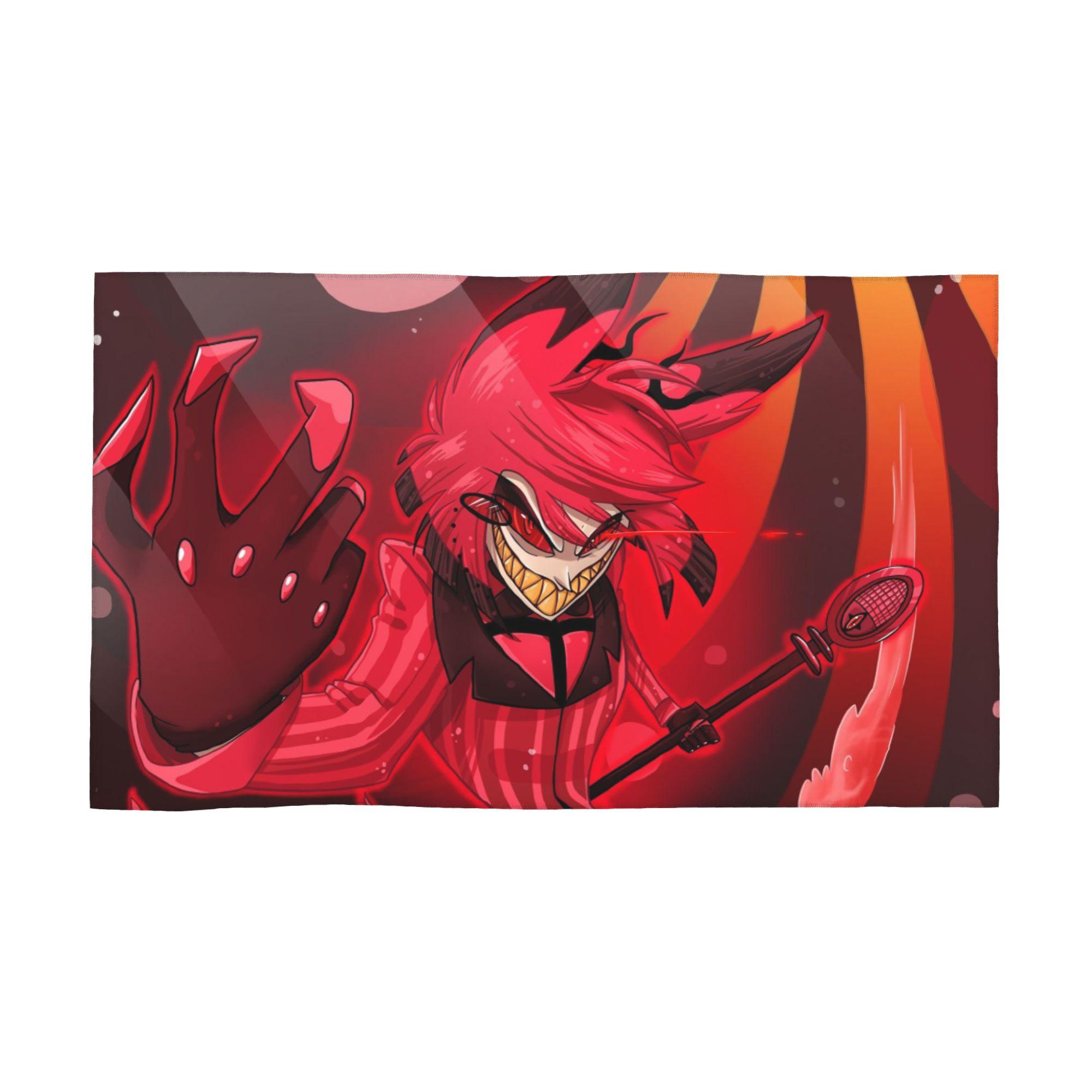 

Creative Alastor Hazbin Hotels Anime Soft Face Towel Quick Dry Pool Bath Cotton Towels Absorbent Quick W30*H60(CM)
