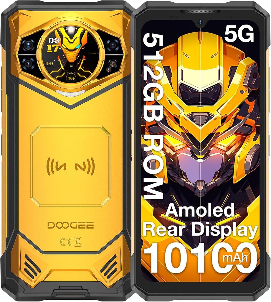 Doogee S200 X 5G Handy 32GB+512GB/TF 2TB 10100mAh 100MP 6.72" FHD 1.32" Amoled Bildschirm Android 14/NFC/OTG