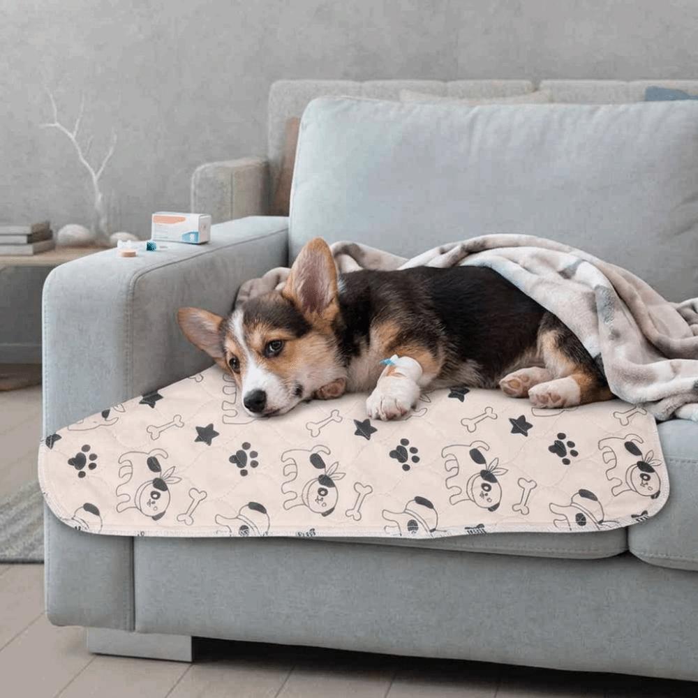 

Polyester Fabric Reusable Pet Pee Pad Leak Resistant Leak Proof Pet Mat Pet Cage Liner 40*60cm