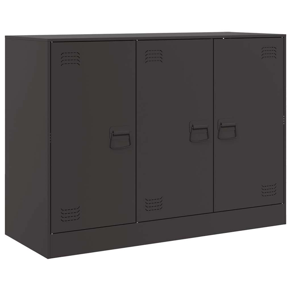 Sideboard Black 99 X 39 X 73 Cm Steel