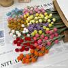 Knitted Yarn Handmade Bouquet Finished Snow Fruit Knitted Flowers Birthday Christmas Gifts Crocheted Simulated Flowers Parts