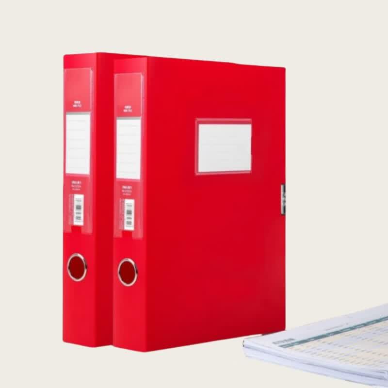 Deli A4 Red PP Archive Box