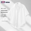 GENIOLAMODE Men's Short Sleeve Mesh Patchwork Casual Shirt