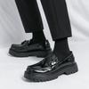 Thick-soled Fringed Loafers Men's Spring and Autumn Men's Leather Shoes British Heightening Trend Small Leather Shoes Overfitting Casual Shoes