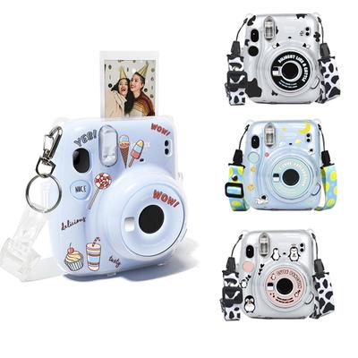 Transparente Kameratasche für Fujifilm Instax Mini 11, schützende Tragetasche, Foto-Aufbewahrungsbox-Abdeckung mit Schultergurt
