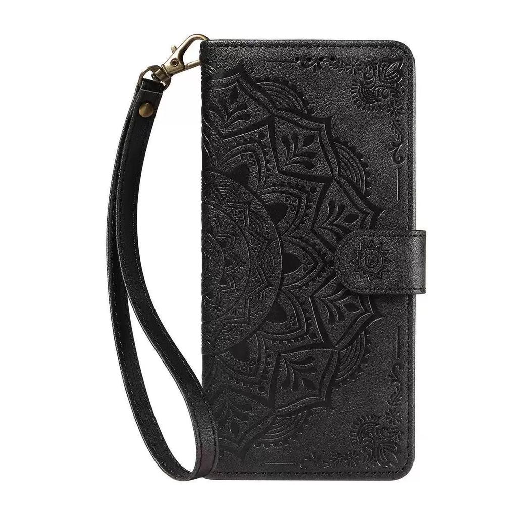 Huawei Nova 12 SE Embossed Mandala Leather Flip Case with Card Holder