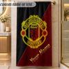 Beach TowelManchester United Custom Name Text Personalized Soft Towel for Beach Pool Indoor Home Decor Gift