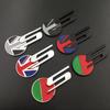 3D Metal S R Logo Car Front Grille Side Fender Rear Trunk Emblem Badge Decals for X-TYPE F-TYPE XE XF XJ XJR XFR Accessories