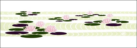 

Dyeing Anbo Hand Towel Authentic Dyed Cotton Tokuoka Made in Japan 35cm x 100cm Water Lily 100% розовый