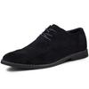 Herresko England Trend Fritidssko Herre Semsket skinn Oxford Wedding Leather Dress Sko Herre Flats Zapatillas Hombre Plus Størrelse 46