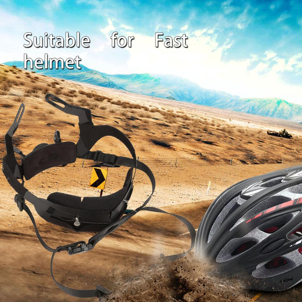 Outdoor Adjustable Helmet Liner Head Locking System Headset Accessory (Black)