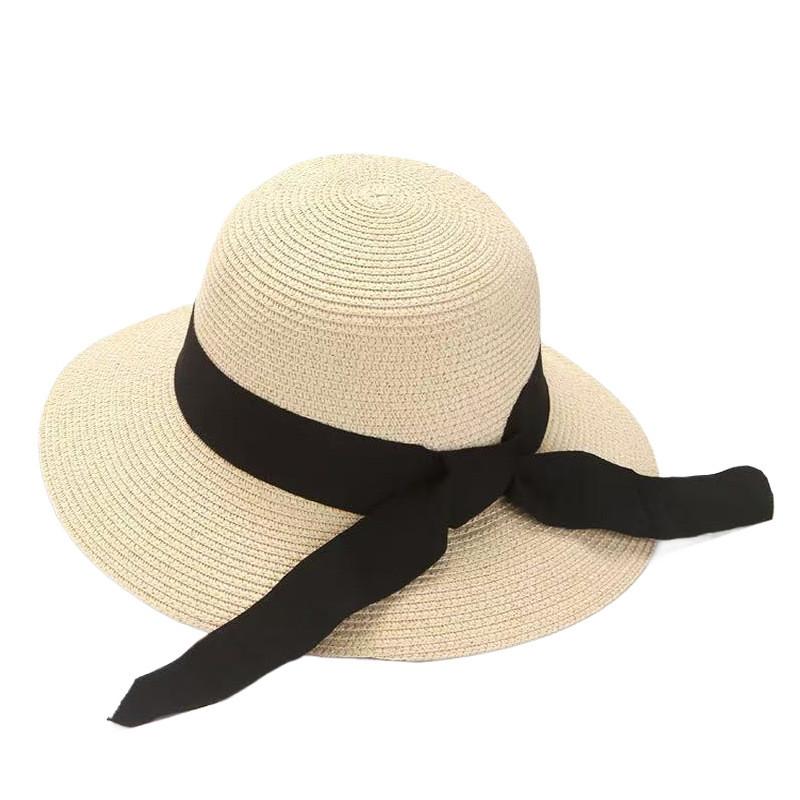 

Summer Straw Hat With Wide Brim For Beach Travel And Sun Protection Womens Fashion Accessory