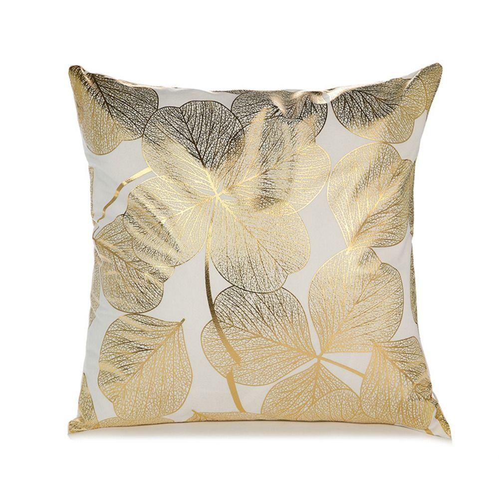 Golden Pillow Cover 45x45CM Pillowcase Comfortable Geometric Cushion Cover Home