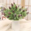 2Pcs Artificial Plastic Pine Nuts Cones Fake Plants Tree for Christmas Party Decoration Faux Grass Xmas Pome Decoration