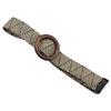 Lady Bohemian Elastic Braided Belt  Female Dress Jeans Wide Black PP Straw Designer Wood Buckle Boho Belts