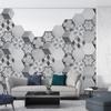 10pcs Industrial Style Hexagon Tiles Floor Stickers Kitchen Bathroom Ground Home Decor Peel and Stick Waterproof Art Wallpaper