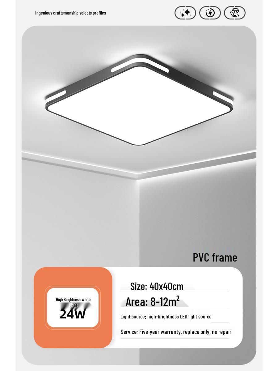 Современный светодиодный прямоугольный потолочный светильник для гостиной, спальни, столовой и кабинета